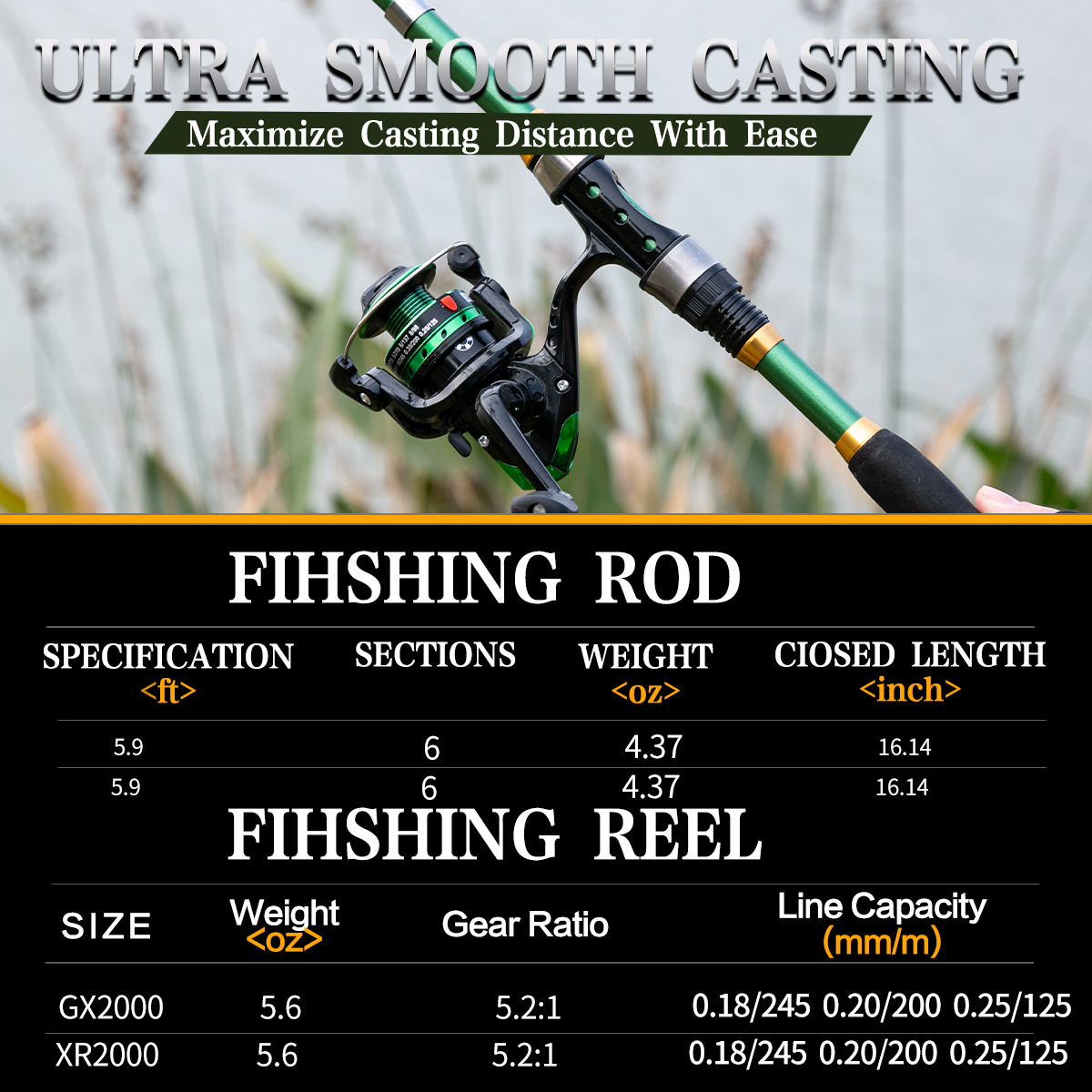 Canne à pêche télescopique dou - Fishing Gloves avis et prix