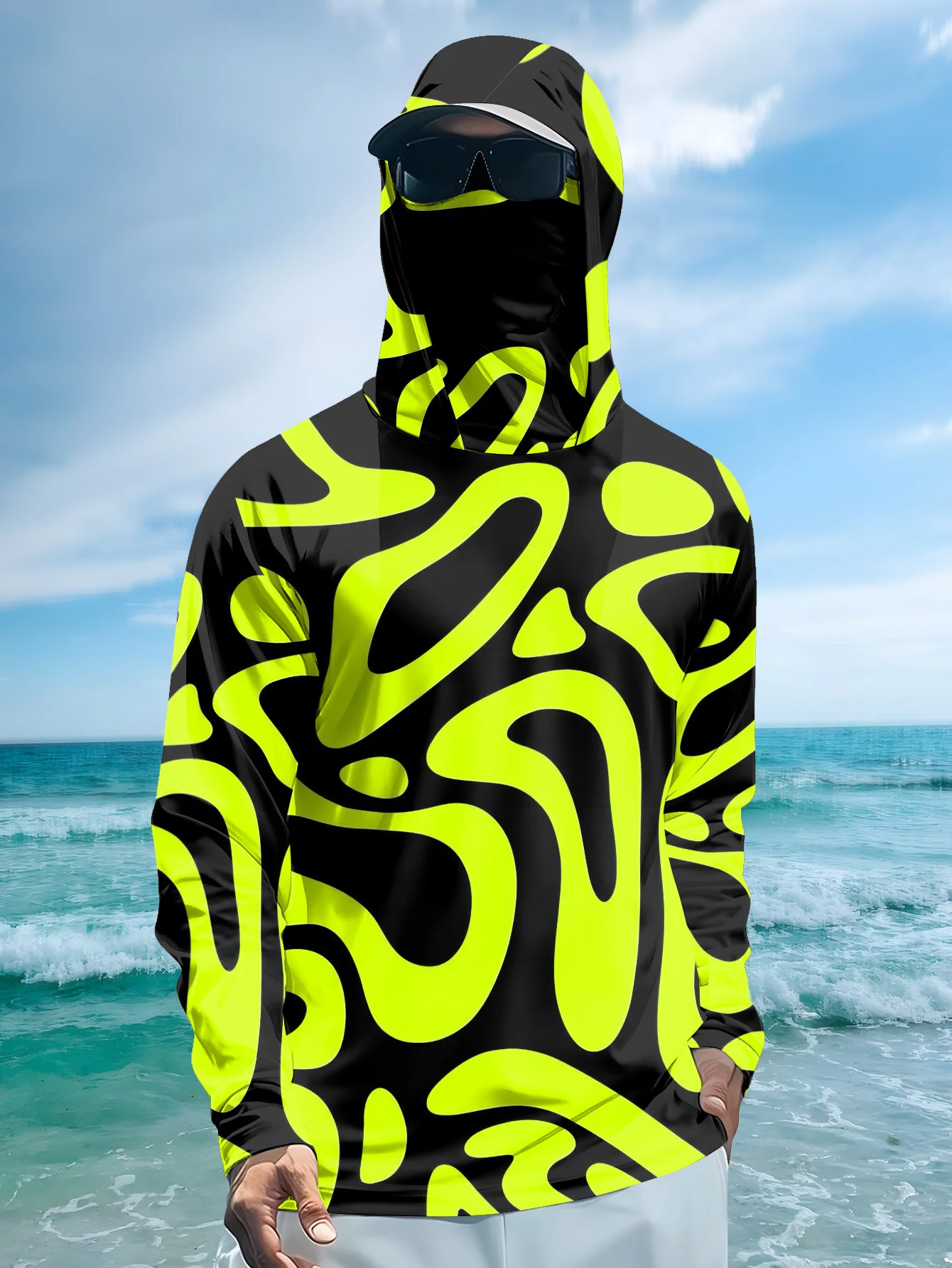 T-shirt de pêche à capuche pou - Fishing Shirt Uv Protection avis et prix